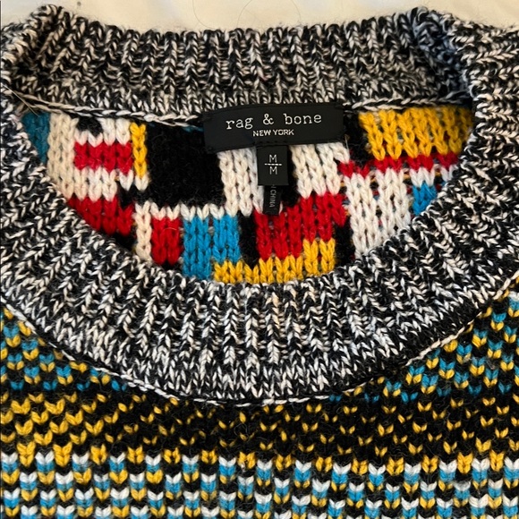 rag & bone Multicolor Crew Neck Sweater - Picture 3 of 7